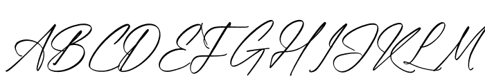 Mantogna Signature Font UPPERCASE