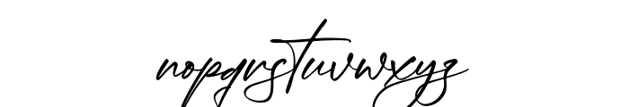 Mantogna Signature Font LOWERCASE