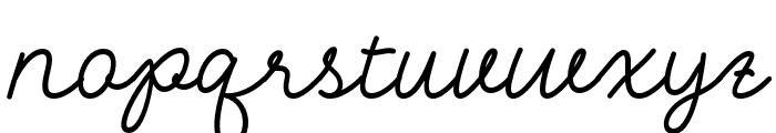 Mantra-Italic Font LOWERCASE