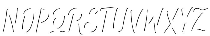 Manttiss Just Inline Font UPPERCASE