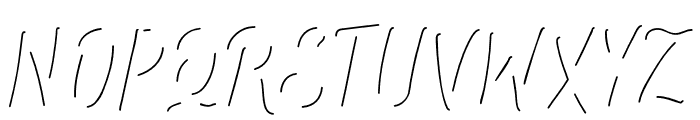 Manttiss-JustInline Font UPPERCASE