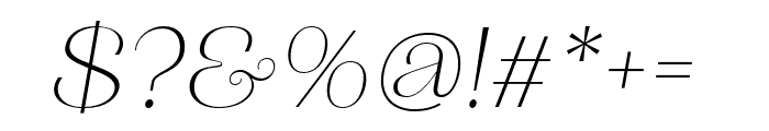 Manuscribe Italic Font OTHER CHARS