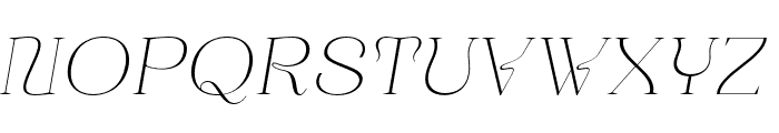 Manuscribe Italic Font UPPERCASE