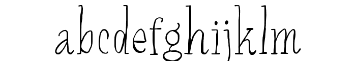 Manuscript-Light Font LOWERCASE