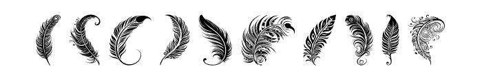 Maori Feathers Regular Font OTHER CHARS