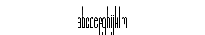 Marbellya Condensed Font LOWERCASE