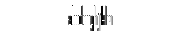 Marbellya Outlines Font LOWERCASE