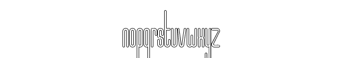 Marbellya Outlines Font LOWERCASE
