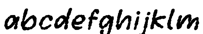 Marble Bacony Italic Font LOWERCASE