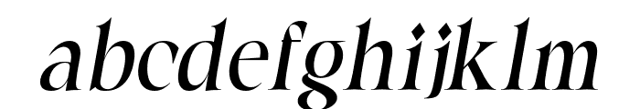 Marbley-Italic Font LOWERCASE