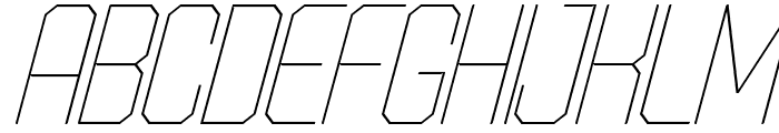 Marca-ThinItalic Font LOWERCASE