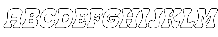 March Big Italic Font LOWERCASE