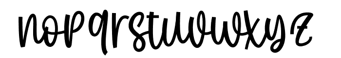 March Blista Font LOWERCASE