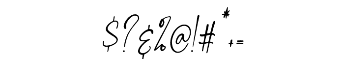 Marchellia-Italic Font OTHER CHARS