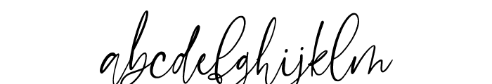 Marchellia-Italic Font LOWERCASE