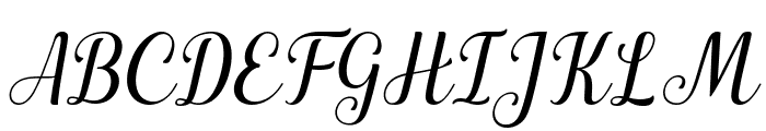 Marchila Italic Font UPPERCASE