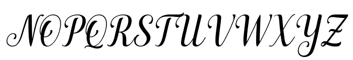 Marchila Italic Font UPPERCASE