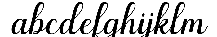 Marchila Italic Font LOWERCASE