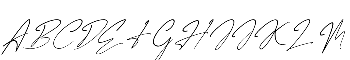 Marentta Signature Italic Font UPPERCASE