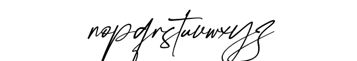 Marentta Signature Italic Font LOWERCASE