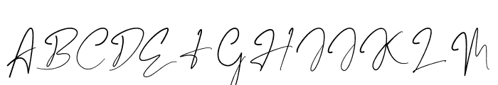 Marentta Signature Regular Font UPPERCASE