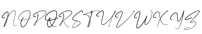 Marentta Signature Regular Font UPPERCASE