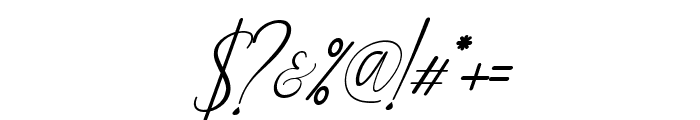 Maretha Italic Font OTHER CHARS