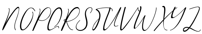 Maretha Italic Font UPPERCASE
