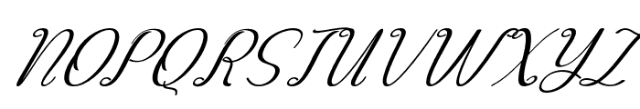 Margareth-Italic Font UPPERCASE