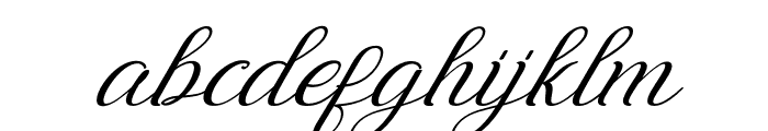 Margareth-Italic Font LOWERCASE