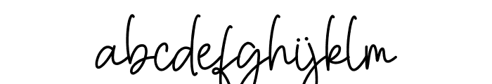 Margareth Script Font LOWERCASE