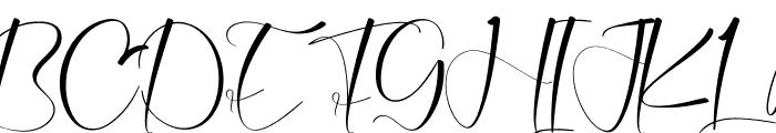 Margaretta Signature Font UPPERCASE