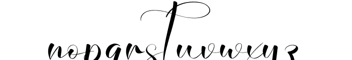 Margaretta Signature Font LOWERCASE