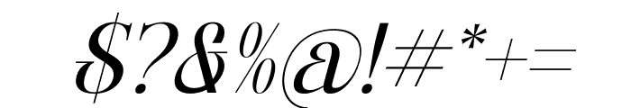 Margesh Italic Font OTHER CHARS