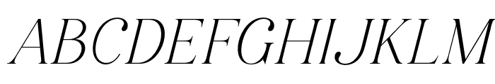 Margest Light Italic Font UPPERCASE