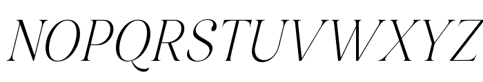 Margest Light Italic Font UPPERCASE