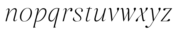 Margest Light Italic Font LOWERCASE