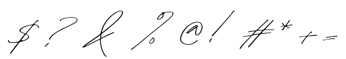 MargitaSignature-Regular Font OTHER CHARS