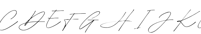 MargitaSignature-Regular Font UPPERCASE