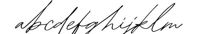 MargitaSignature-Regular Font LOWERCASE