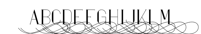 Maria Swashes3 Font UPPERCASE