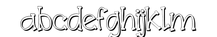 Maribetshadow-Regular Font LOWERCASE