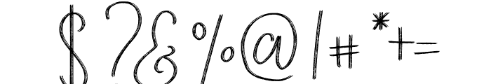 MaridaCole-Script Font OTHER CHARS