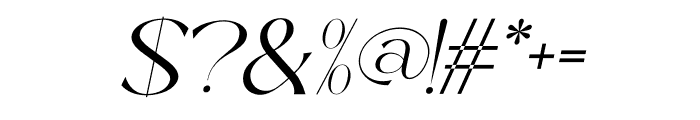Mariegold-Italic Font OTHER CHARS
