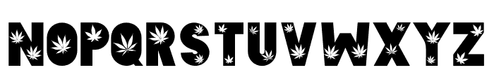 Marijuana Font UPPERCASE