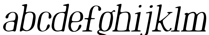 MarinaioSerif-Oblique Font LOWERCASE