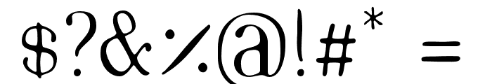 MarinaioSerif-Regular Font OTHER CHARS