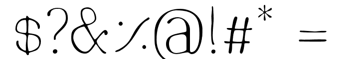 MarinaioSerif-Thin Font OTHER CHARS