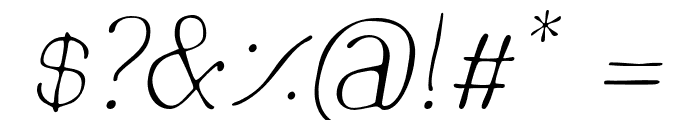 MarinaioSerif-ThinOblique Font OTHER CHARS