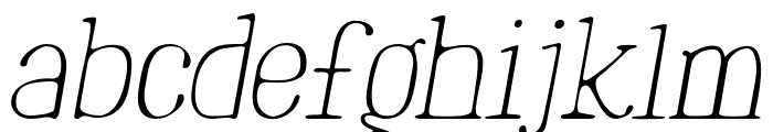 MarinaioSerif-ThinOblique Font LOWERCASE